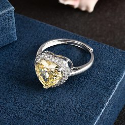 Регулируемые 925 серебряные манжеты с микропаве из кубического циркония для женщин RJEW-F183-01A-02