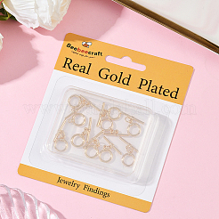 10 комплект латунных застежек-тоглов&nbsp;KK-BBC0021-08