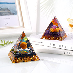 Украшения пирамиды из натурального черного камня JX072A