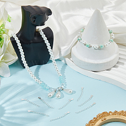 10 шт. 925 витые цепочки-удлинители из стерлингового серебра&nbsp;STER-BBC0008-99