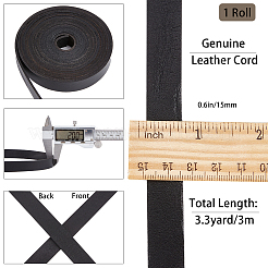 Плоский шнур из воловьей кожи WL-GF0001-08B-01