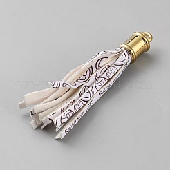 Подвески из искусственной кожи с кисточками FIND-CJC0011-56B