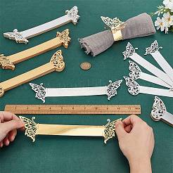 100 шт. 4 стиля металлических бумажных колец для салфеток AJEW-GO0002-04