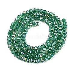 Стеклянные бусины с гальваническим покрытием &nbsp;LS-EGLA-A044-T2mm-B18