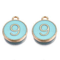 Эмалевые подвески из легкого позолоченного сплава ENAM-T010-05G