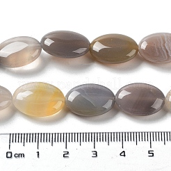 Серые натуральные бусины из агата  G-L164-A-37