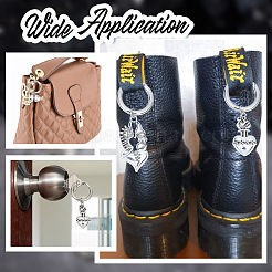 16 шт. 8 подвески для обуви из сплава в готическом стиле HJEW-AB00630