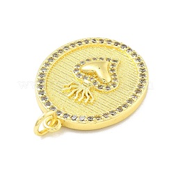 Стойки обшивки латунь микро проложить Циркон подвеску&nbsp;KK-D359-23G