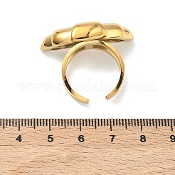 Anelli con polsino in acciaio inossidabile 304 per donna&nbsp;RJEW-F205-01D-G