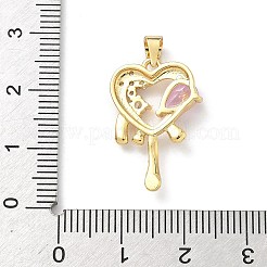 Латунные микро проложить кубического циркония подвески&nbsp;KK-H537-24C-G