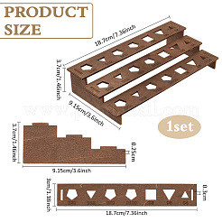 1 комплект двухъярусных деревянных стоек-органайзеров для игральных костей ODIS-BC0001-15