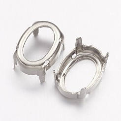 Овальные латунные шпильки для пришивания KK-N0084-A10-10x14