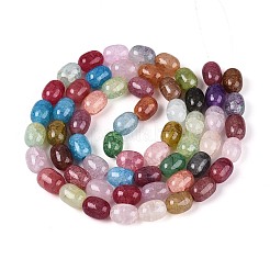 Выпечки нарисованные потрескивание стеклянные бусины пряди&nbsp;DGLA-N019-01A-01