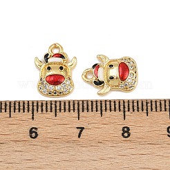 Латунные микро проложить кубического циркония подвески&nbsp;KK-Z129-01G-03