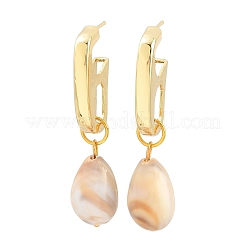 Pendientes colgantes de latón&nbsp;KK-CBA8324-17G