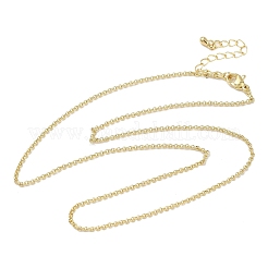 Ожерелья из латунной цепочки 1.5 мм NJEW-P339-06G