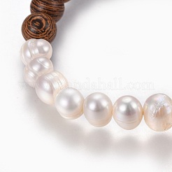 Bracciali tratto perla naturale&nbsp;BJEW-JB04109