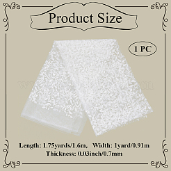 Tissus de broderie en dentelle de feuilles de polyester&nbsp;DIY-WH20081-073B