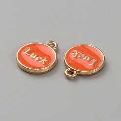 KC-vergoldete Legierungs-Email-Anhänger&nbsp;ENAM-CJC0001-19KCG-02