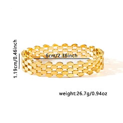 Offene Armreifen aus Edelstahl 304&nbsp;WGDBA87-01