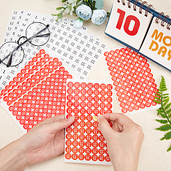 60 лист 12 стиля одежды размер круглые наклейки этикетки DIY-CA0001-84