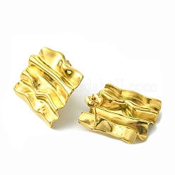 Pendientes de botón de acero inoxidable 304 con revestimiento iónico (IP) para mujer&nbsp;EJEW-D111-01A-G