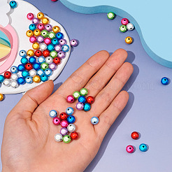 90 шт. двухцветных матовых акриловых бусин&nbsp;OACR-TA0001-79