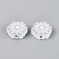 Окрашенные распылением деревянные бусины Schima WOOD-T032-40