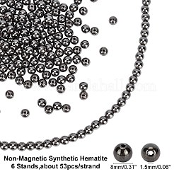 Немагнитные синтетический гематит бисер пряди&nbsp;G-AR0002-09