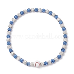 Круглые эластичные ожерелья из полимерной глины NJEW-JN05355-01