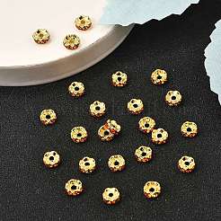 Латунные бусины разделители для поставки стразов&nbsp;RB-A014-L6mm-20G