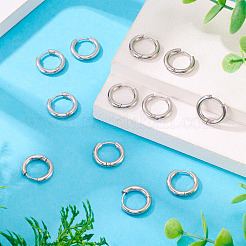 6 пара серег-колец Huggie Hoops из нержавеющей стали 202&nbsp;EJEW-TA0001-56