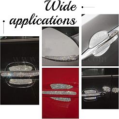 Наклейки на дверную ручку автомобиля со стразами&nbsp;AJEW-WH0181-43