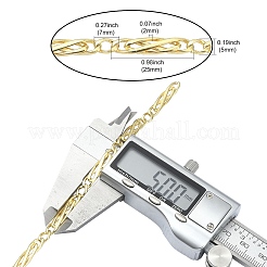 Латунные цепи Фигаро&nbsp;CHC-CJ0001-75