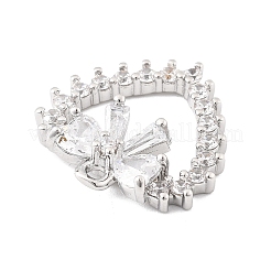 Латунные микропаве прозрачные подвески с фианитом&nbsp;LS-KK-K371-29A-P