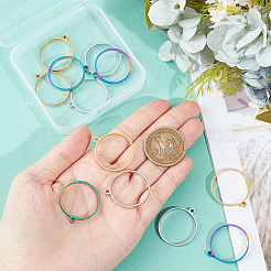 12 шт. 3 стиля 304 нержавеющая сталь с открытой задней частью FIND-UN0002-73