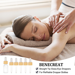 Прямые стеклянные глазные капельницы&nbsp;MRMJ-WH0075-60B-01