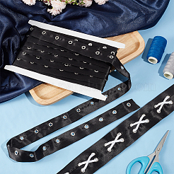 Хлопковая лента длиной 5 ярд с узором «елочка» DIY-WH0542-11B