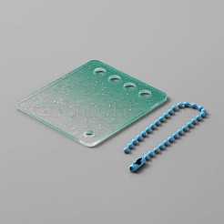 Градиентный блестящий пластиковый вкладыш diy дисковый брелок&nbsp;ZXFQ-WH0001-03A