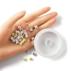 Наборы для изготовления браслетов из акриловых бусин своими руками&nbsp;DIY-FP0001-48