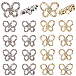 Сплав Rhinestone кнопки хвостовика BUTT-GF0004-05A