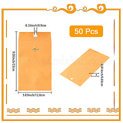 50 шт. конверты из крафт-бумаги с застежкой для хранения&nbsp;AJEW-CP0009-98A