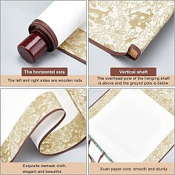 6шт. 6-х стилистический полиэстеровый вертикальный окрашенный свиток&nbsp;AJEW-NB0002-91