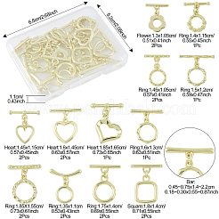 20 шт. 12-х стилевые застежки-тоглы из сплава FIND-FS0004-53G