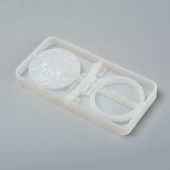 Faltbare Schminkspiegel Silikonharzformen&nbsp;DIY-WH0170-49B
