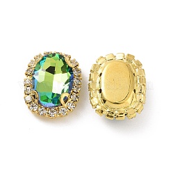 Овал пришиваем стразами DIY-E062-05G-B02