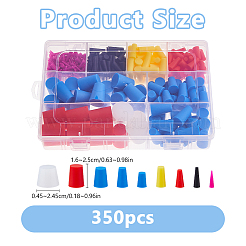 350 Stück Silikonstöpsel&nbsp;AJEW-WH0752-326B