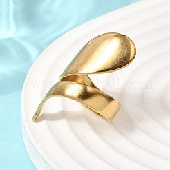 Кольца-манжеты из нержавеющей стали 304 с нерегулярным витком для женщин&nbsp;RJEW-A091-0G