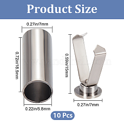 10 шт. съемных фиксаторов для конца шнура из сплава&nbsp;FIND-CP0003-50