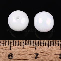 Гальванизированные круглые стеклянные бусины нити&nbsp;EGLA-T029-07K